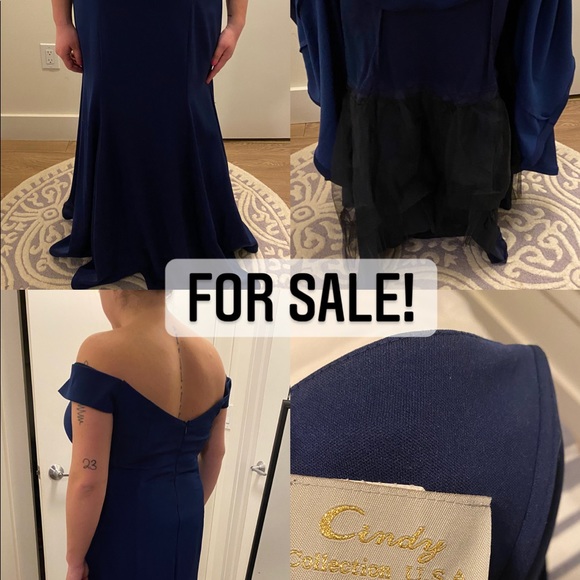 Blue Cindy Collection Dress - Picture 6 of 7